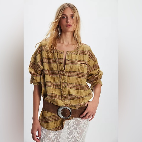 NWT Free People We The Free Perfect In Plaid Pullover - Picture 2 of 3